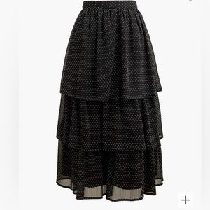 JCrew Factory ruffle tiered midi skirt.  New with tags.